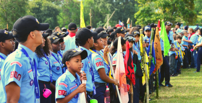 Scouts inauguran XIV campamento por valores