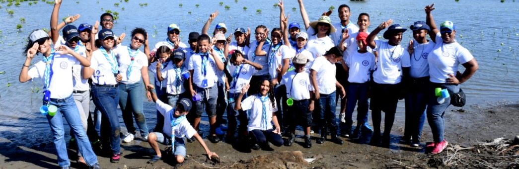 Grupo Scout 15 y la Armada Dominicana realizan jornada de siembra y preservación de manglar rojo