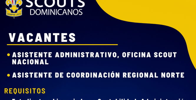 Llamado vacantes Oficina Scout Nacional y Regional Norte