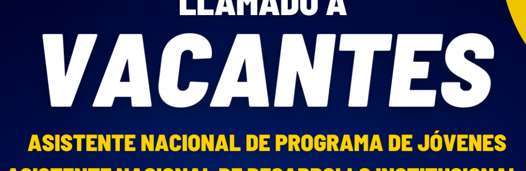 LLAMADO VACANTES ASISTENTES DE ÁREAS ESTRATÉGICAS